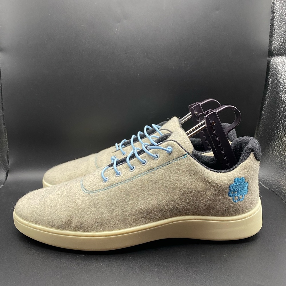 Baabuk Urban Wooler Light Gray Wool Casual Slip-On Sneakers Womens Size EU 40